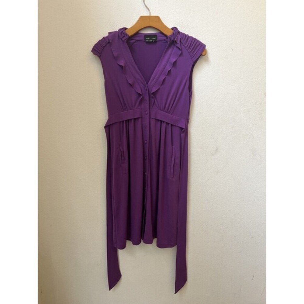 MAX AND CLEO SOLID PURPLE DRESS SIZE 2 (L6)